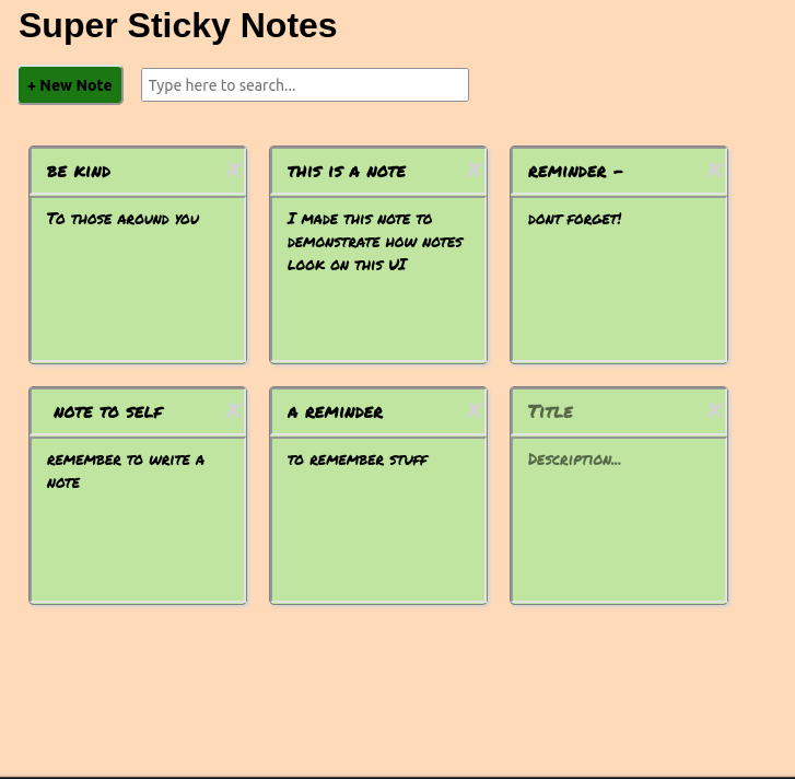 Sticky Note Project