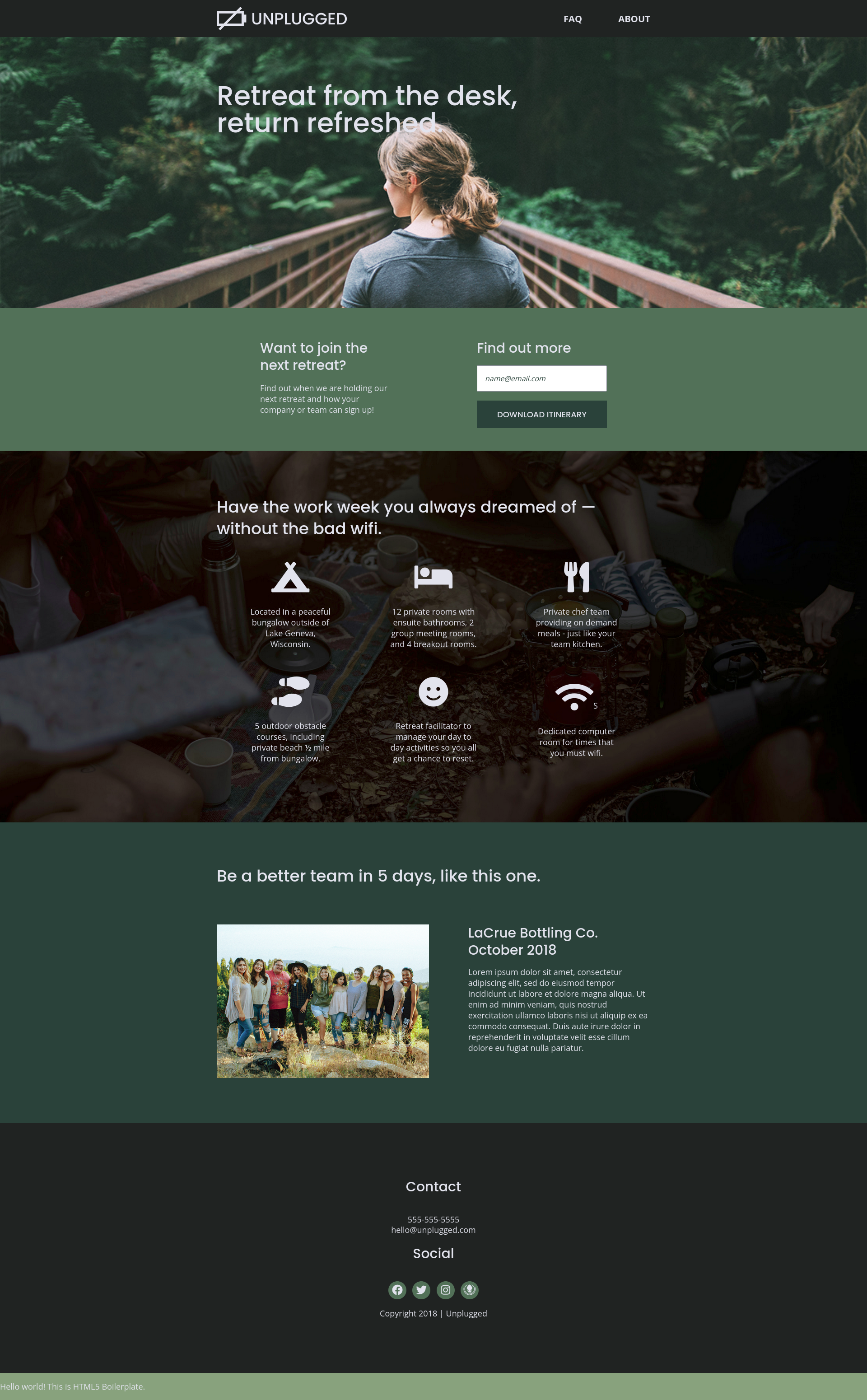 unplugged page screenshot